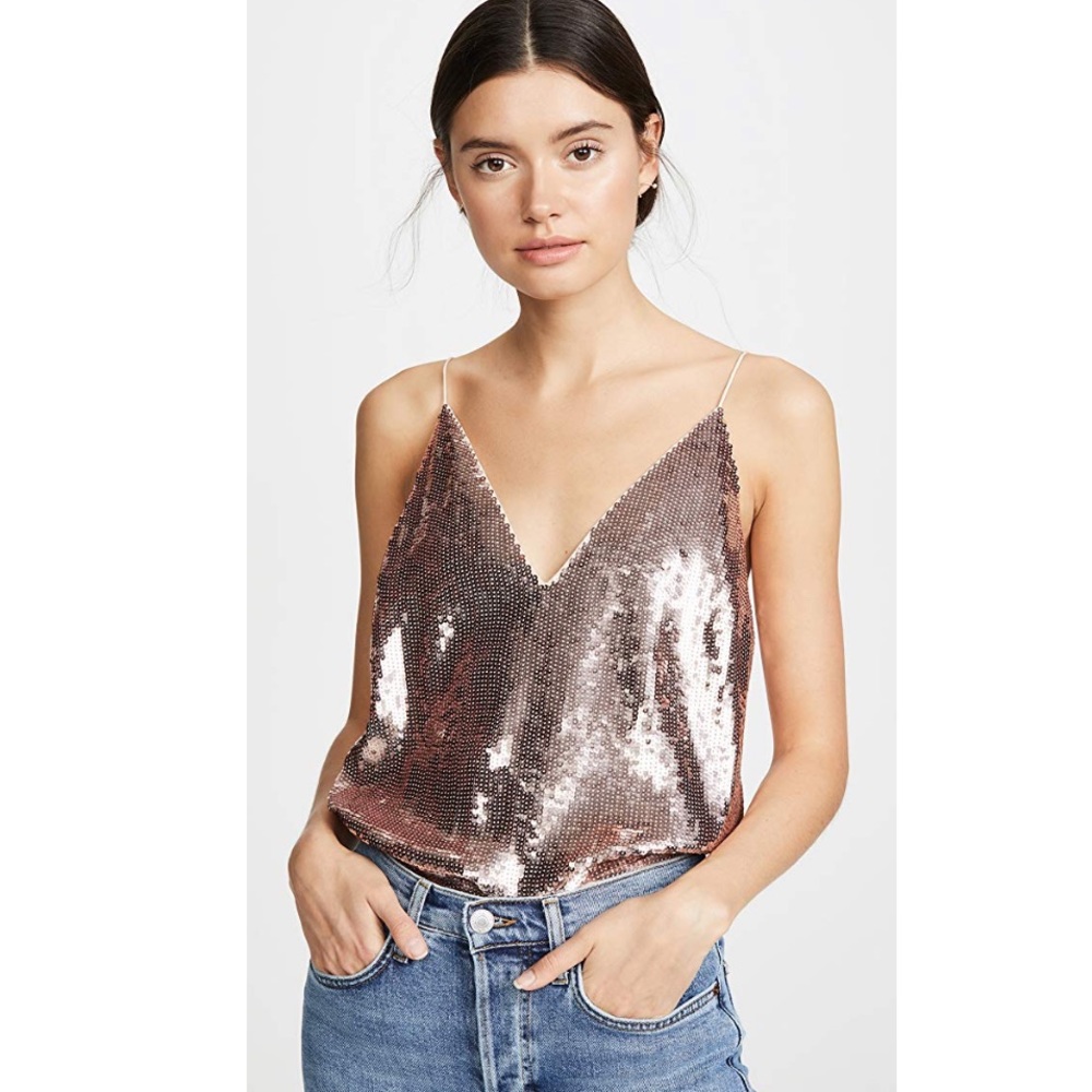 Veronica Beard Coda Sequined Georgette Camisole